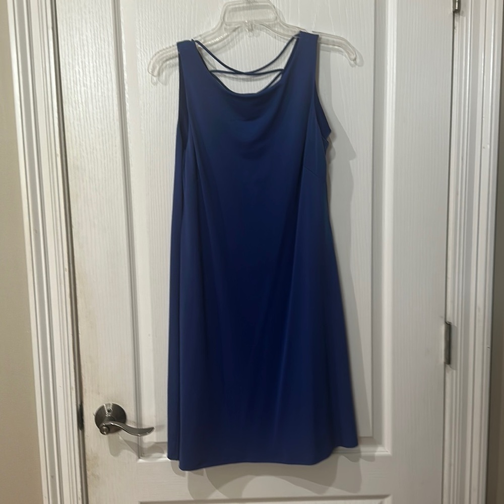 Jessica H size 6 royal blue sleeveless dress, with crisscross detailing  NWOT